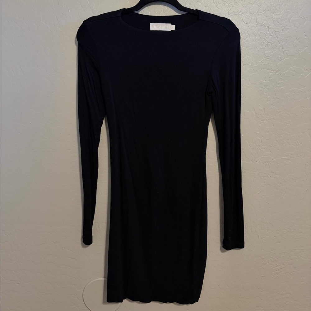 Meshki Black Long Sleeve Dress